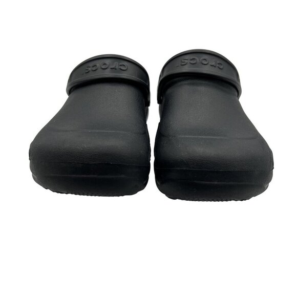 Crocs Mens 11 Classic Bistro Black Clogs Casual Work Comfort Shoes Beach Sandals - Picture 8 of 9